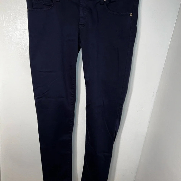 Lilly Pulitzer,2, worth sateen, midnight blue skinny lo-rise logo button zip - Picture 9 of 10